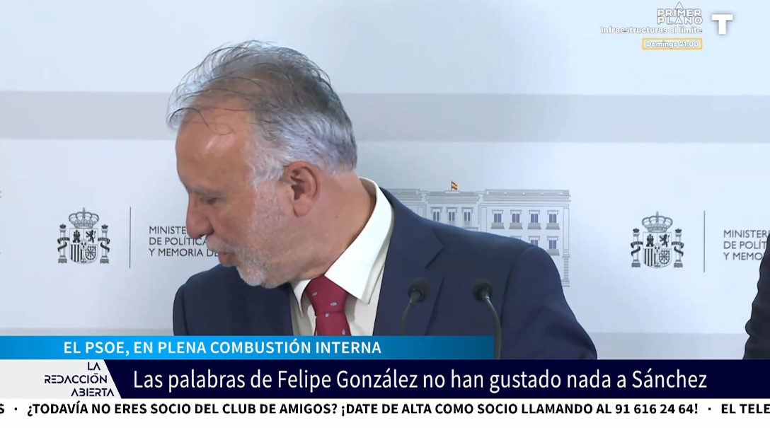 El PSOE en llamas: los fieles a Sánchez critican a Felipe González y Óscar López mantiene sus ataques al fallecido Lambán