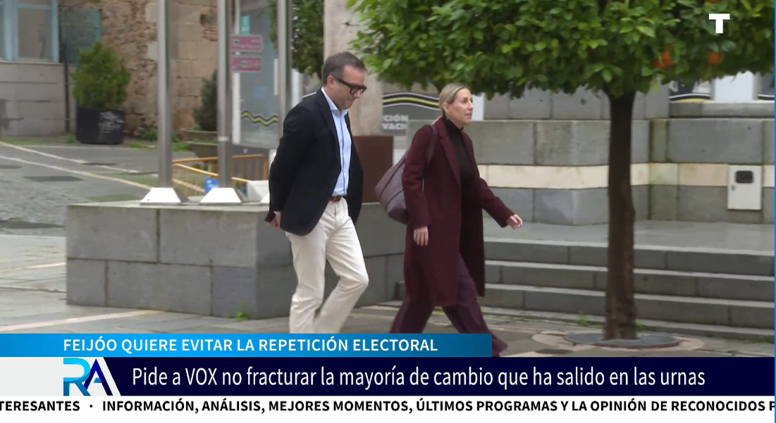 Feijóo insta a VOX y a Guardiola a llegar a un acuerdo en Extremadura