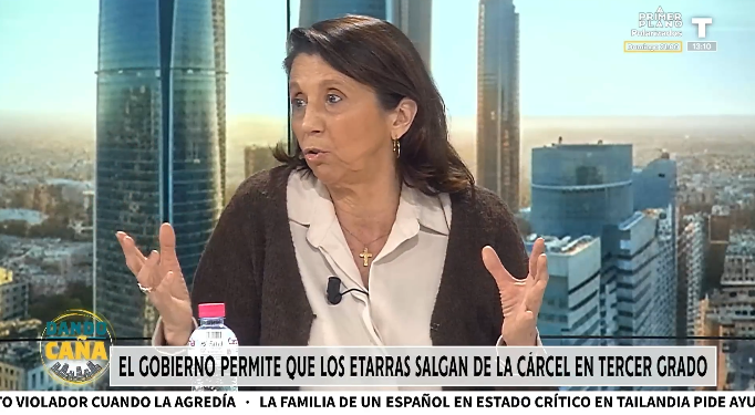 Ana Velasco estalla contra el Gobierno: «ETA no ha desaparecido»