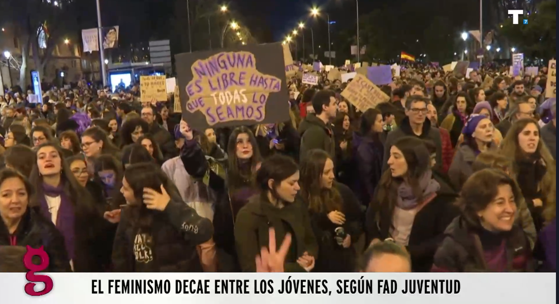 El feminismo pierde fuelle entre los jóvenes