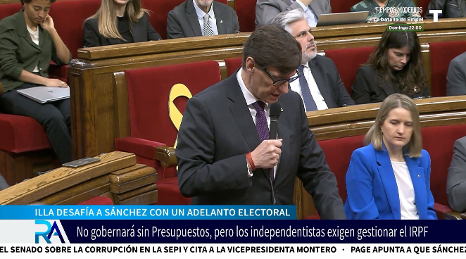 ¡Illa desafía a Sánchez! No gobernará sin Presupuestos y amenaza con adelantar elecciones