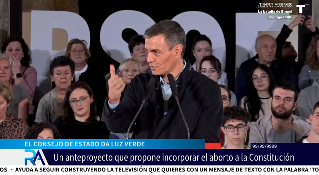 El atajo de Sánchez hacia el aborto, rechazado