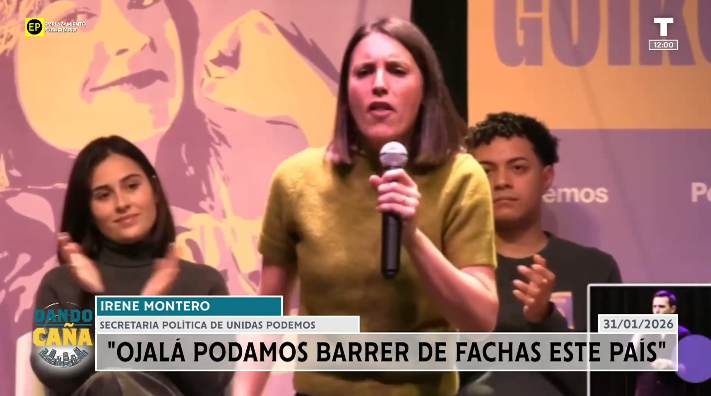 «Barrer de fachas el país», Irene Montero se declara fan de la ‘teoría del gran reemplazo’