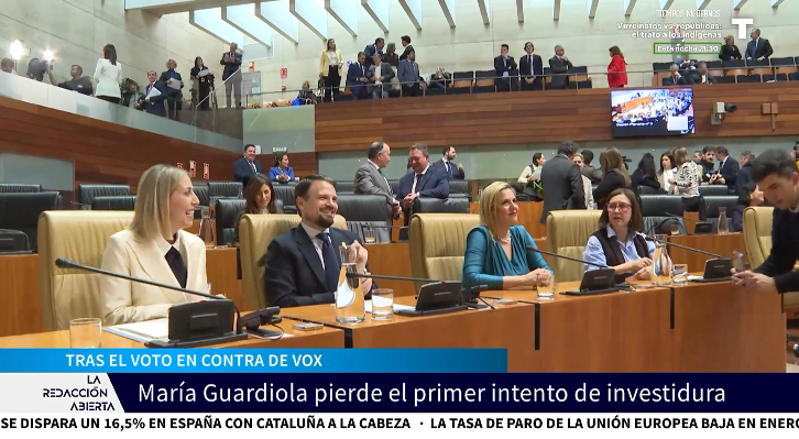 VOX, PSOE y Podemos tumban la primera votación para investir a Guardiola