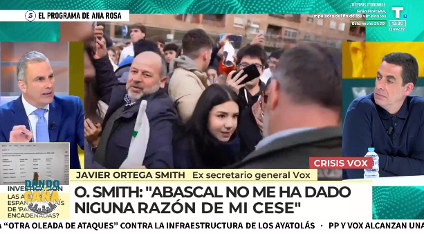 Ortega Smith carga contra VOX tras su cese como portavoz en el Ayuntamiento de Madrid