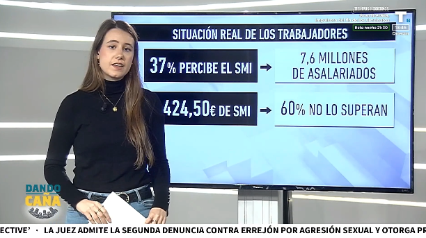El 37% de los trabajadores no superan el SMI