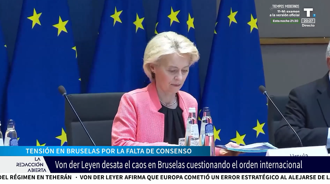 Von der Leyen desata la guerra en Bruselas al cuestionar el orden internacional