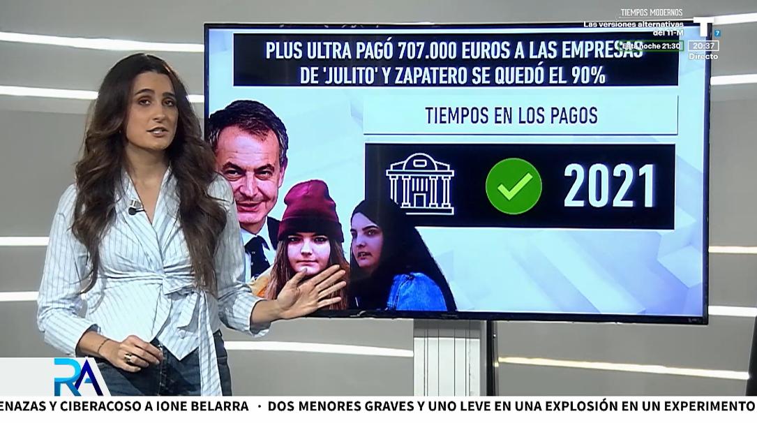 Zapatero y sus hijas se quedaron el 90% de los 707.000 euros que Plus Ultra pagó a ‘Julito’