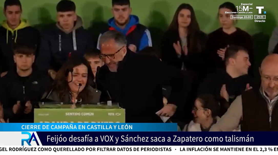 ¡Cierre de campaña en Castilla y León! Feijóo desafía a VOX y Sánchez saca a Zapatero como talismán