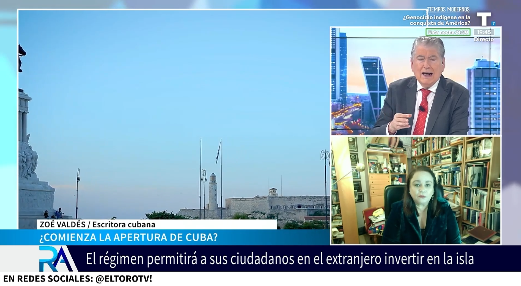 Zoé Valdés: «La cara de Díaz-Canel es de estar más temeroso que nunca y estar desesperado»