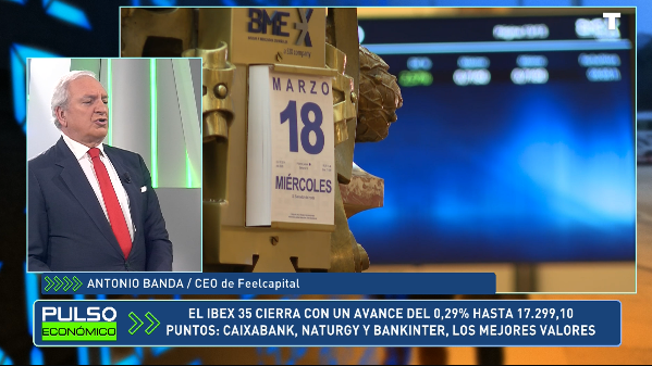 El Ibex 35 cierra con un avance del 0,29% hasta los 17.299 puntos