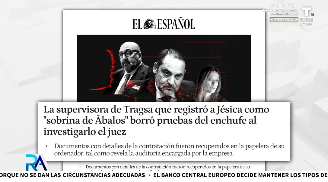 Así intentaron ocultar el enchufe de Jésica, ‘sobrina de Ábalos’, en Tragsatec