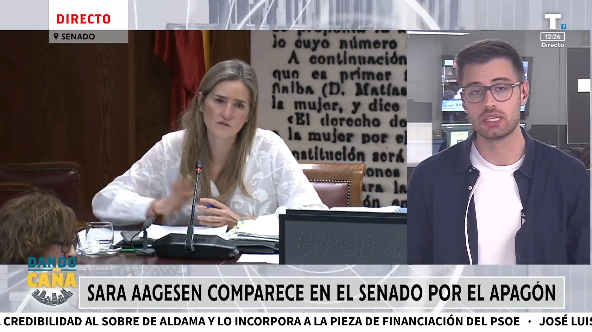 Sara Aagesen comparece en el Senado por el apagón