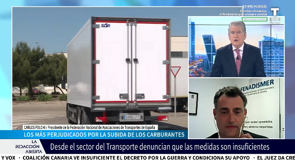 Carlos Folchi: «El pequeño transportista está perdiendo entre 500 y 600 euros a la semana»