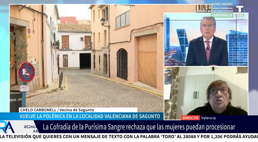 Vecina de Sagunto defiende mantener la tradición: «Las mujeres pueden crear su propia Cofradía»