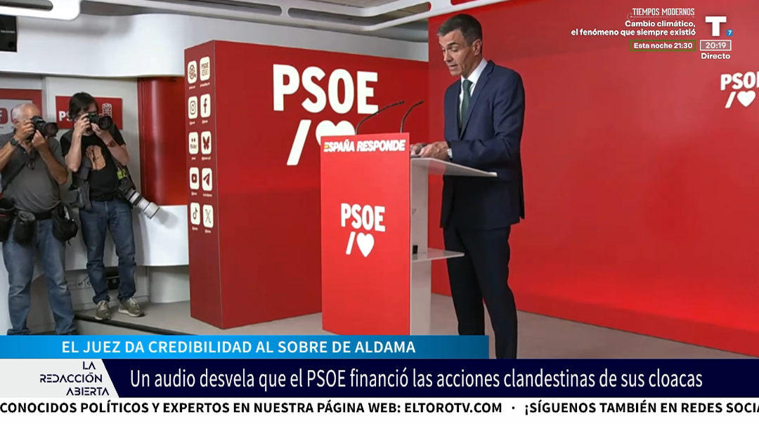 Un audio explosivo apunta al PSOE: 20.000 € para operaciones contra ‘enemigos incómodos del gobierno’