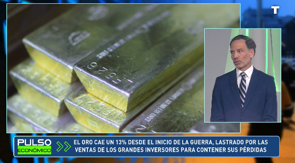 El oro cae un 13% desde el inicio de la guerra