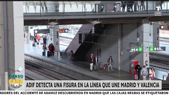 ADIF detecta una nueva incidencia: hay una fisura en la vía que une Madrid y Valencia