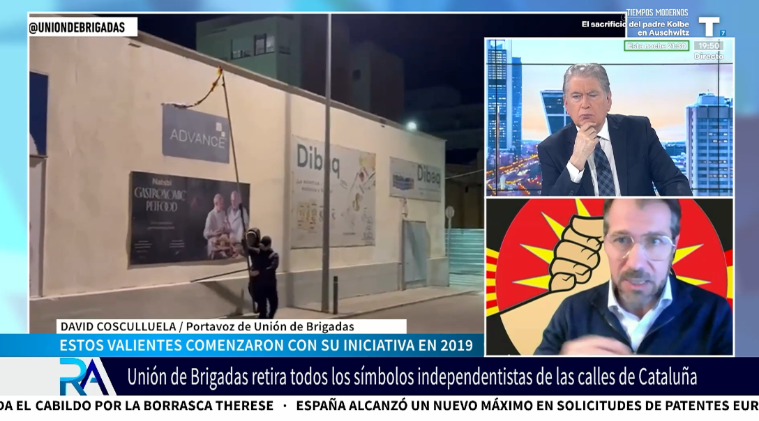David Cosculluela: «Queremos los espacios públicos sin esteladas en Cataluña»