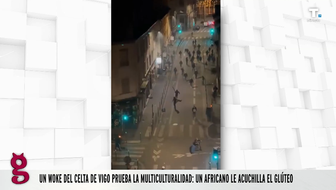 Karma ideológico: un woke del Celta de Vigo es apuñalado en el glúteo por un africano
