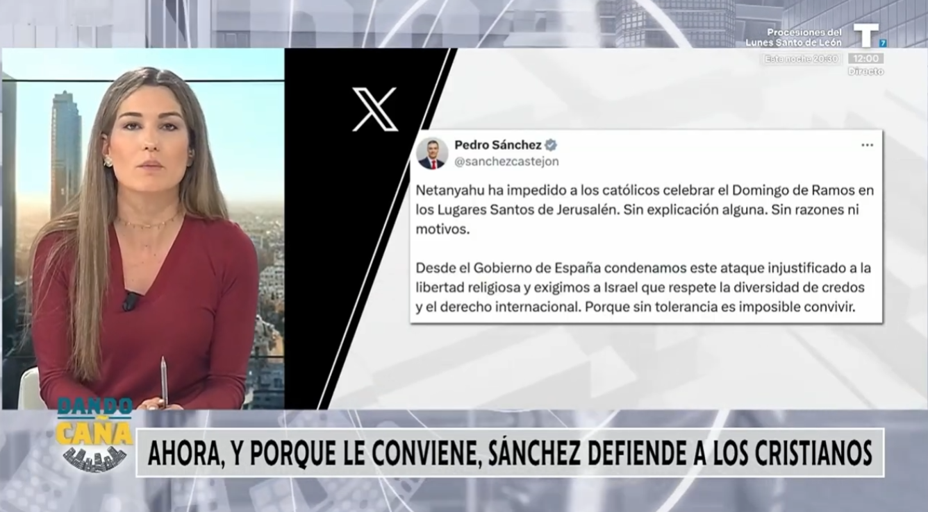 Sánchez sale en defensa de los católicos, ¿con qué fines políticos?