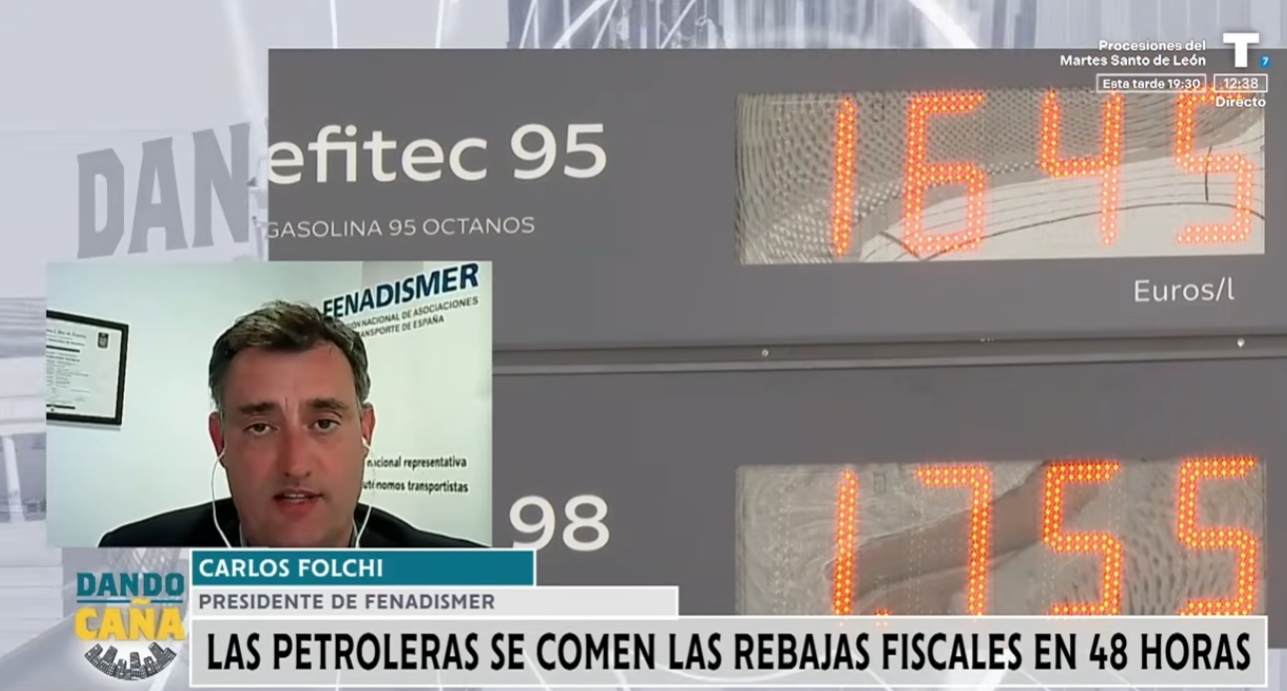 Carlos Folchi: «Hay transportistas que han decidido no trabajar en Semana Santa para no perder dinero»