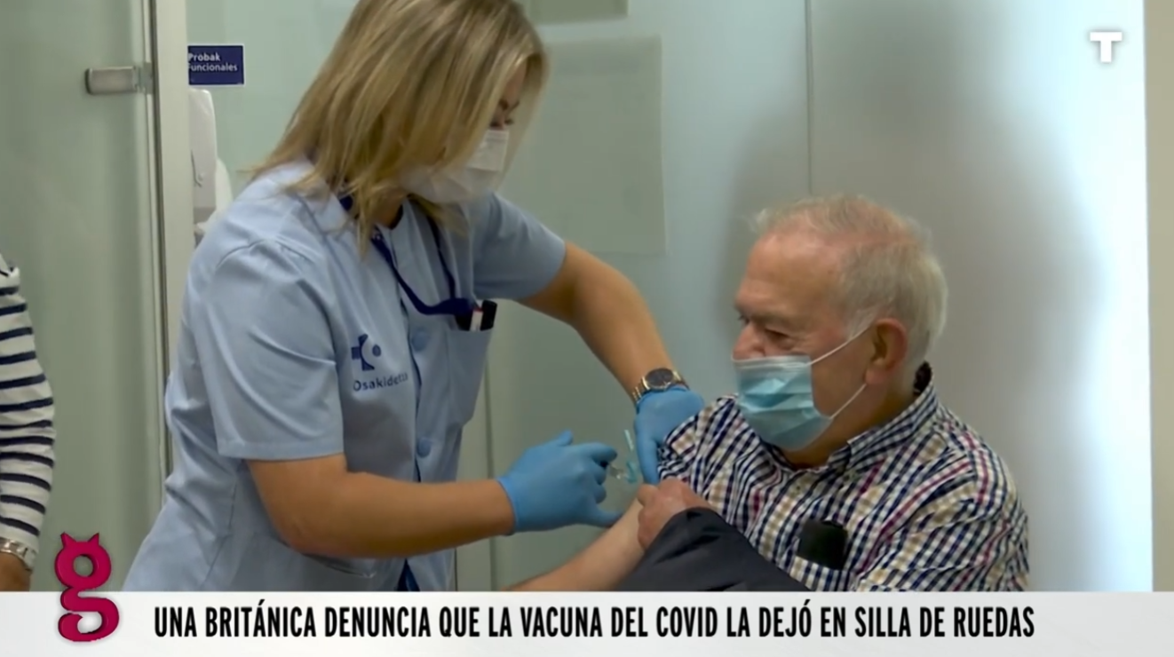 Se VACUNA del COVID y acaba en silla de ruedas