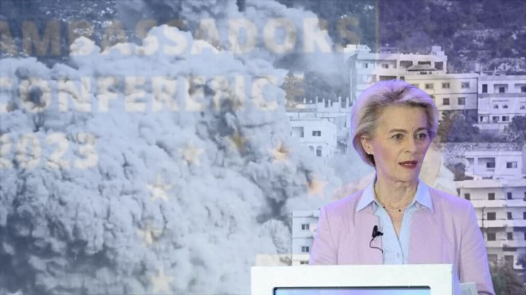 Ursula von der Leyen respalda a EE. UU. e Israel en la guerra contra Irán y afirma que “no debe derramarse ni una lágrima por el régimen iraní”.