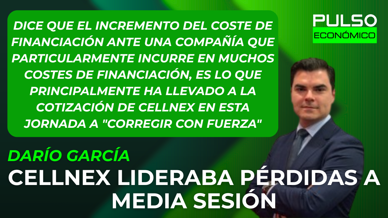 Cellnex lideraba pérdidas a media sesión después de jornadas alcistas
