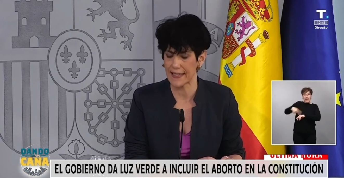 ÚLTIMA HORA. El Gobierno da luz verde a incluir el aborto en la Constitución
