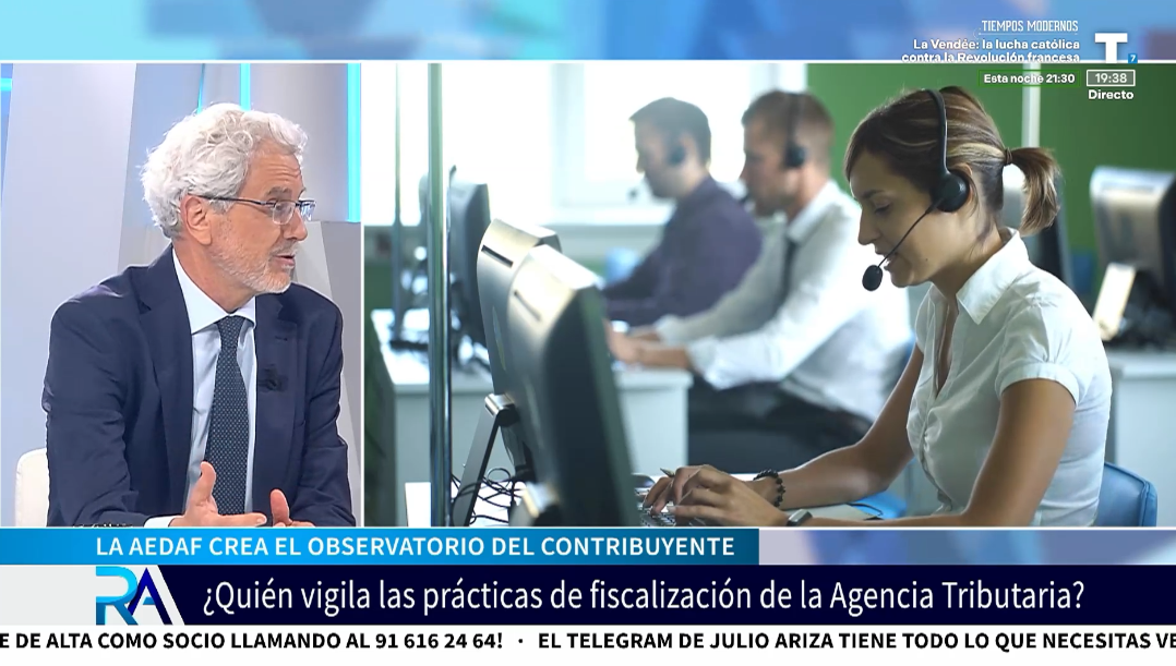 José Ignacio Alemany (AEDAF): «La Agencia Tributaria tiene un trato sofocante con el contribuyente»