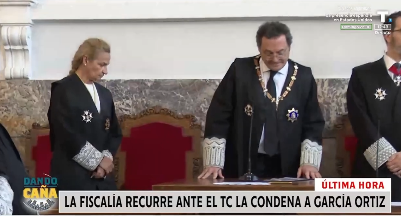 ÚLTIMA HORA | 12:42. La Fiscalía recurre ante el Tribunal Constitucional la condena a Álvaro García Ortiz