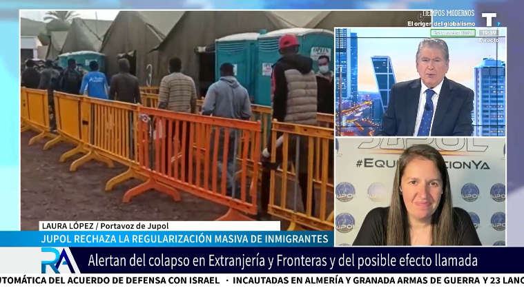 Jupol: «No tenemos medios para comprobar los antecedentes de todos los inmigrantes regularizados»