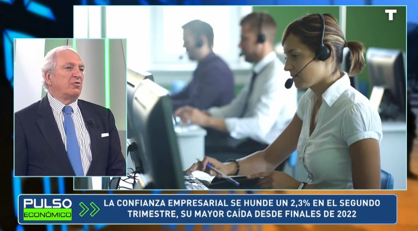 La confianza empresarial se hunde un 2,3% en el 2º trimestre, su mayor caída desde finales de 2022