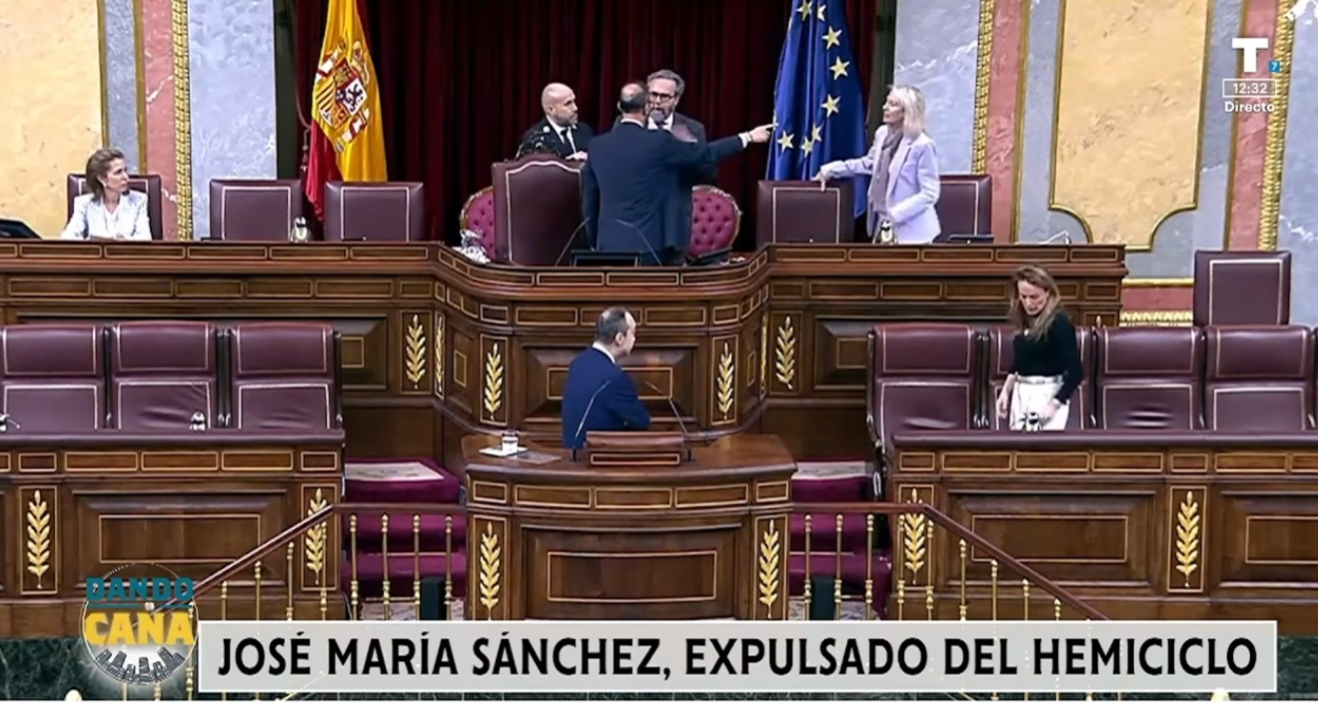 Crece la tensión y los insultos en el Congreso: José María Sánchez, nueva víctima de la extrema izquierda