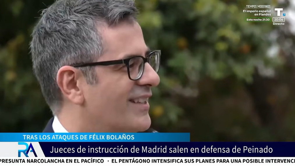 La judicatura cierra filas con Juan Carlos Peinado y plantan cara a Félix Bolaños