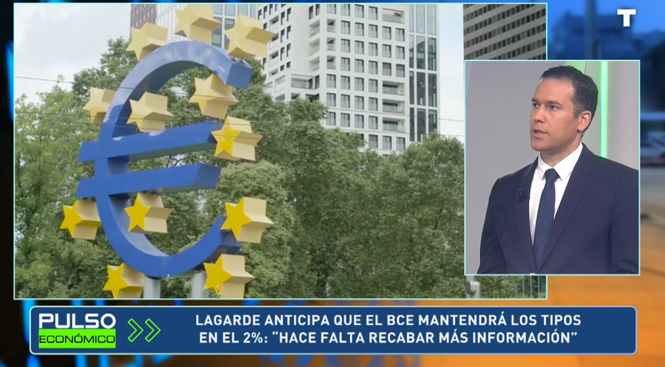Lagarde anticipa que el BCE mantendrá los tipos en el 2%
