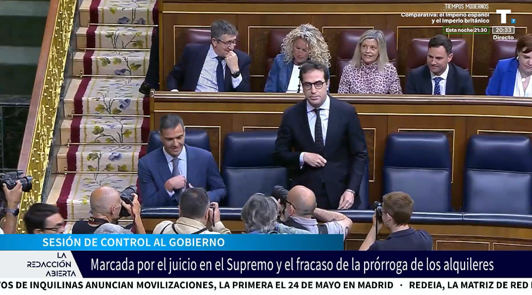 Sánchez, acorralado en el Congreso por el caso mascarillas y el fracaso de los alquileres