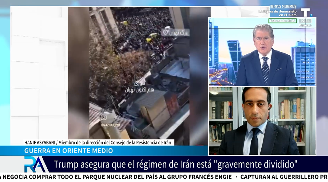 Hanif Asyabani: «El régimen iraní ahora tiene más miedo de la resistencia dentro del país»