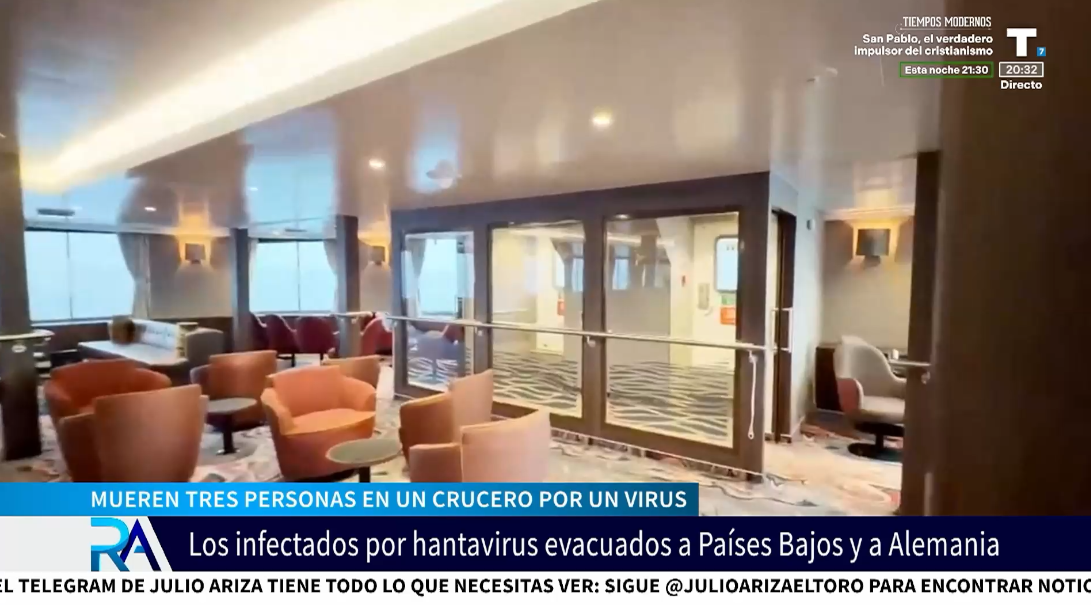 Tres muertos en un crucero: los infectados por hantavirus serán evacuados a Países Bajos y Alemania