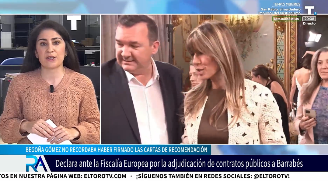 Begoña niega su amistad con Barrabés y no recuerda haber firmado cartas de recomendación