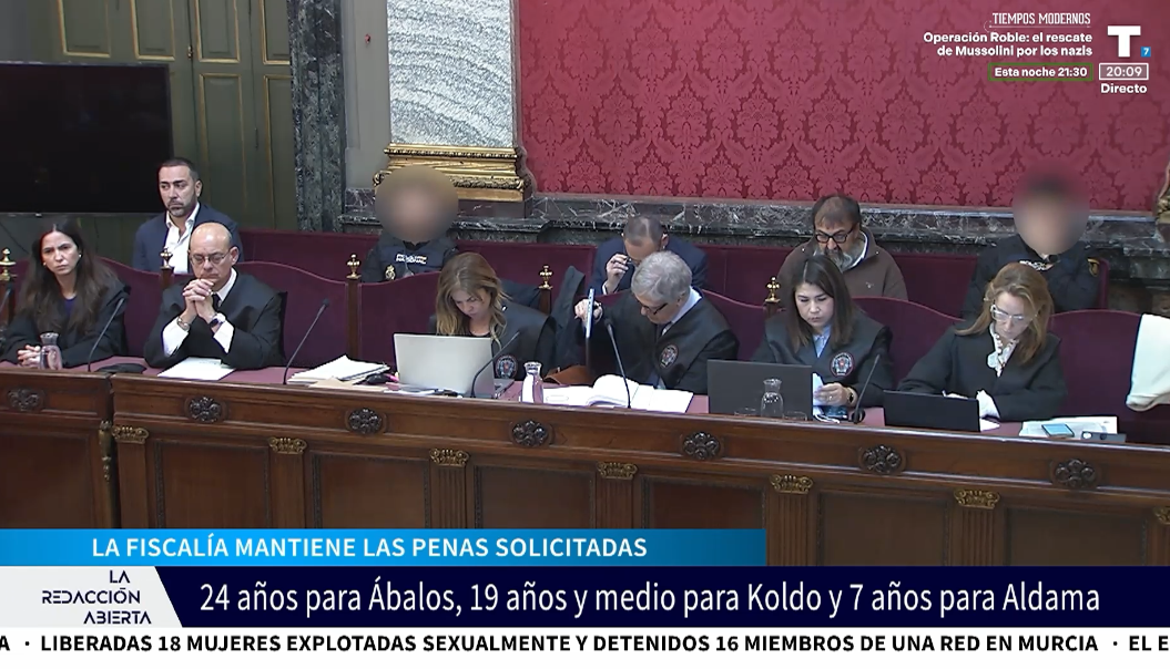 LUZÓN mantiene las penas de cárcel y desacredita la versión de Aldama sobre Pedro Sánchez