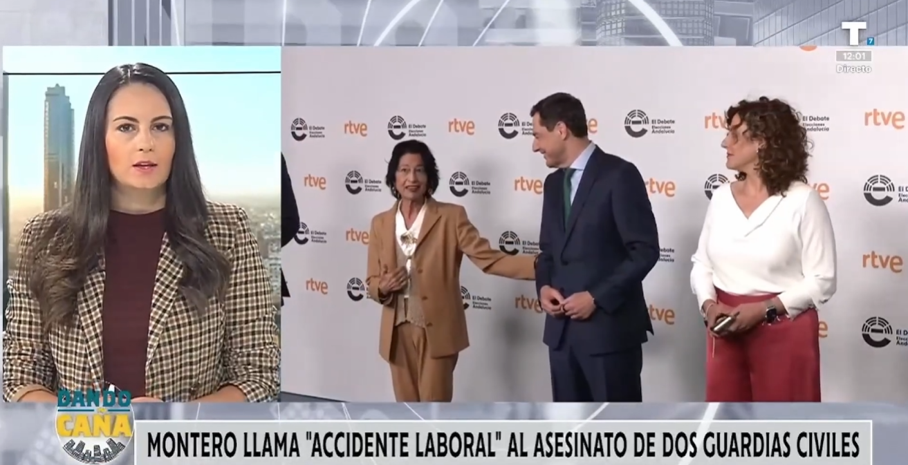 Montero llama «accidente laboral» al asesinato de los dos Guardias Civiles