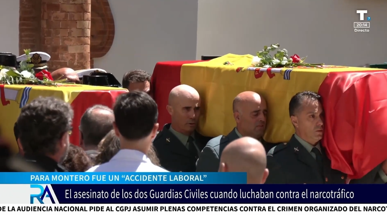 Montero califica de «accidente laboral» el asesinato de los dos Guardias Civiles en Huelva