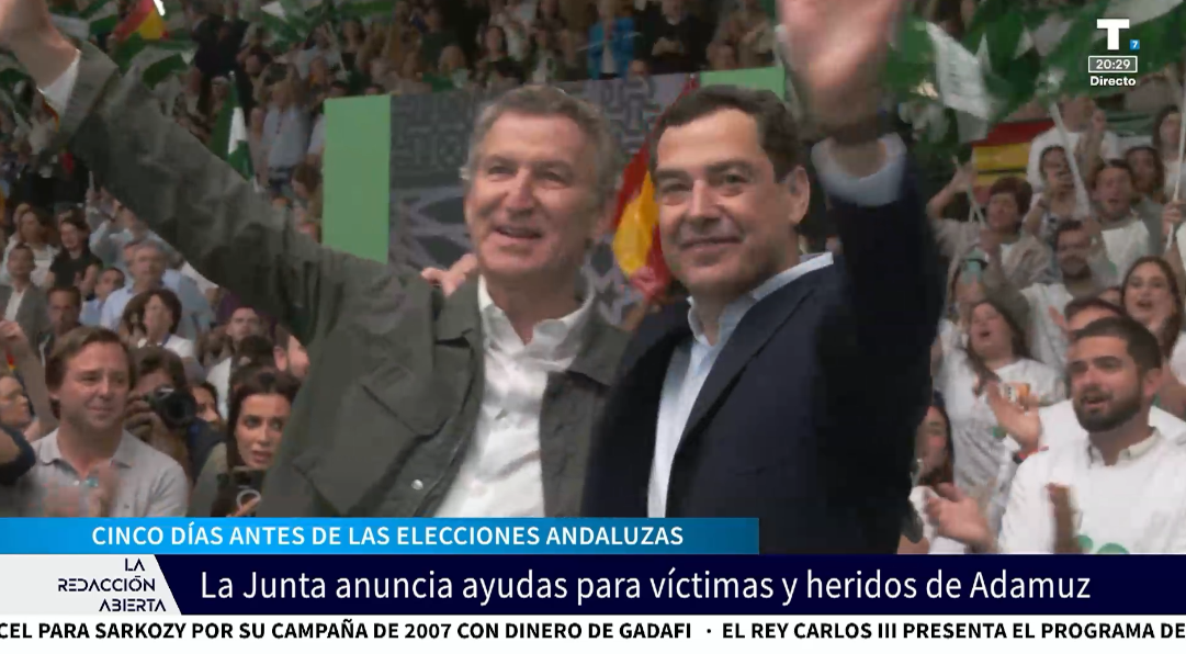Moreno activa las ayudas a los afectados por el accidente de Adamuz en campaña electoral