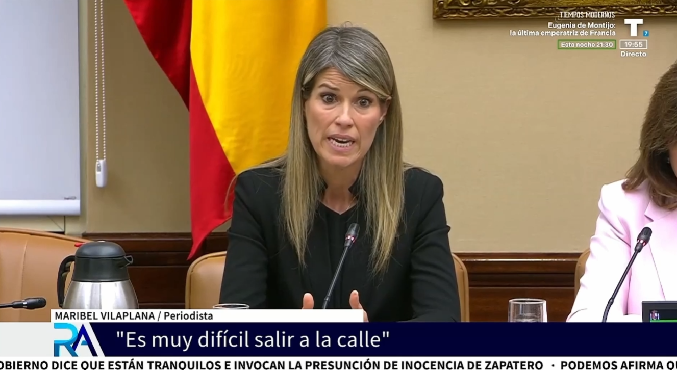 La periodista Vilaplana se derrumba en su declaración en el Congreso