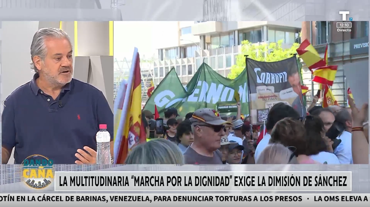 Marcos de Quinto arrea al PP por no apoyar la multitudinaria manifestación contra Sánchez