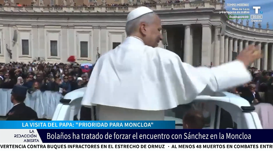 Bolaños presiona al Vaticano para que el Papa visite al Presidente en La Moncloa