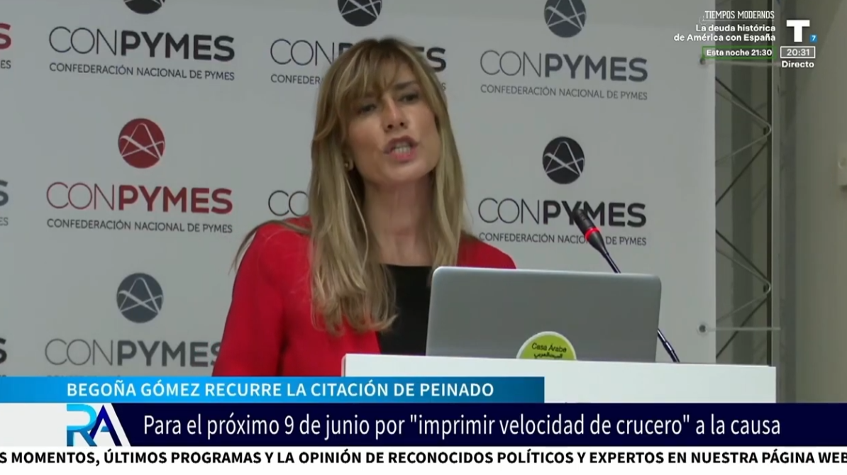 Begoña Gómez recurre su citación judicial y cuestiona las garantías del proceso