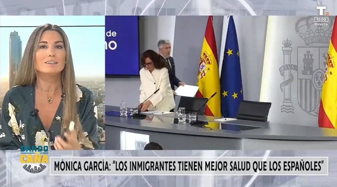 Mónica García carga contra los españoles y asegura que los inmigrantes «tienen mejor salud»